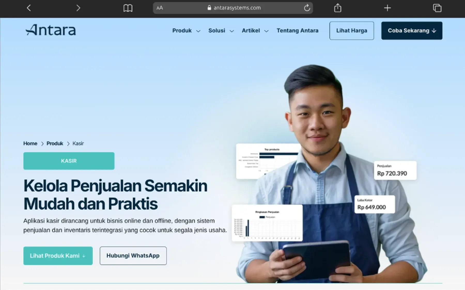 Antara website