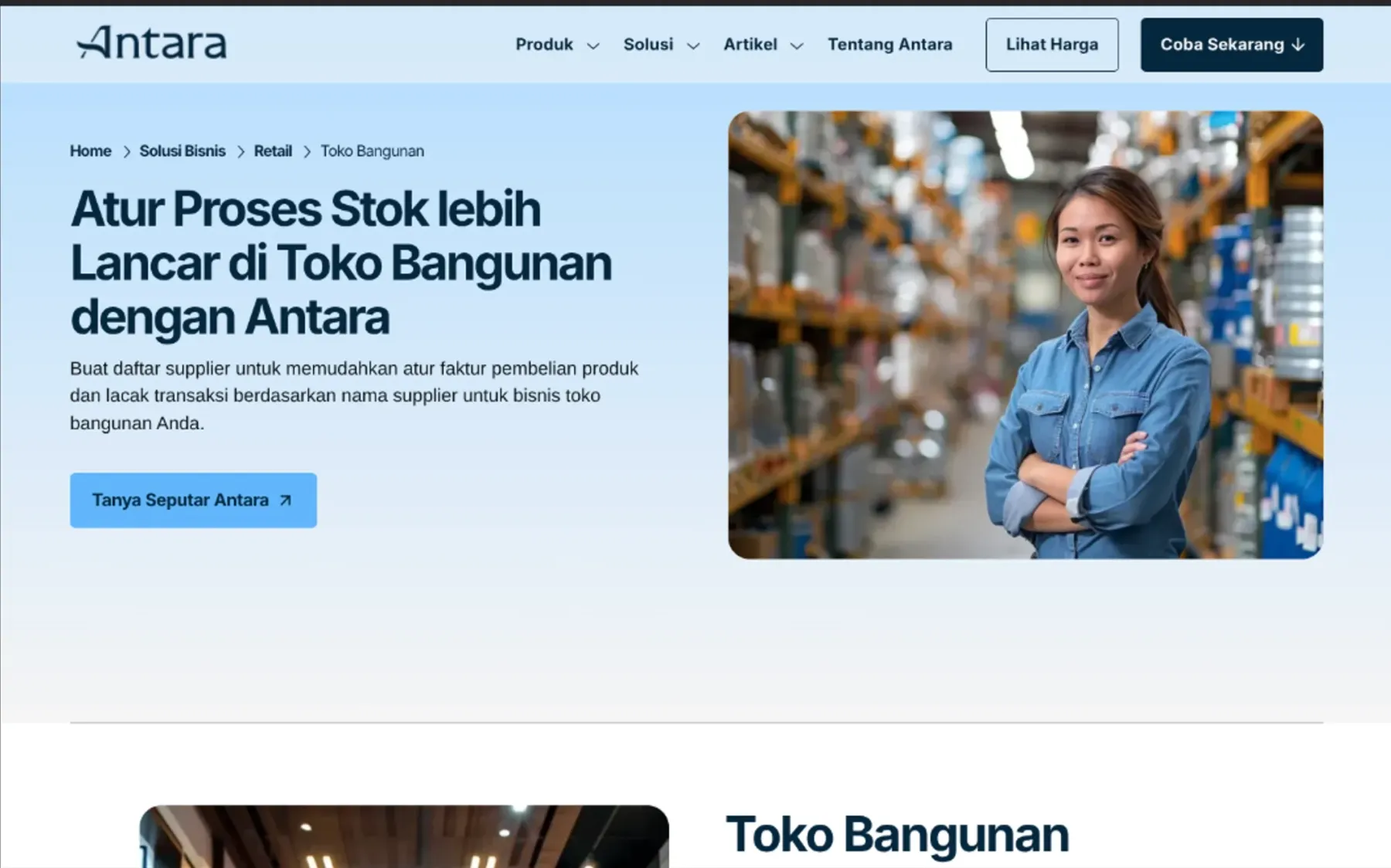 Antara website